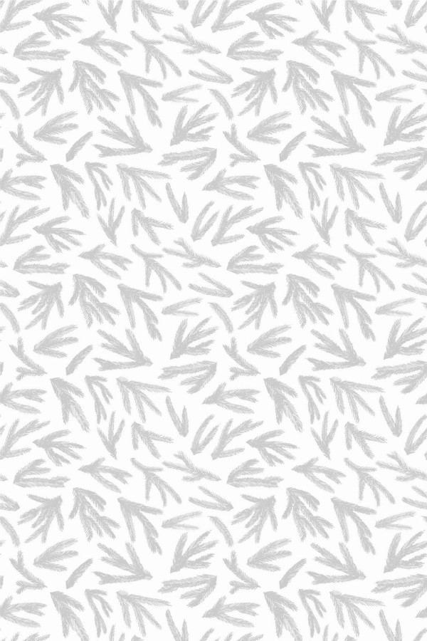 Pattern repeat of Fir needles removable wallpaper design