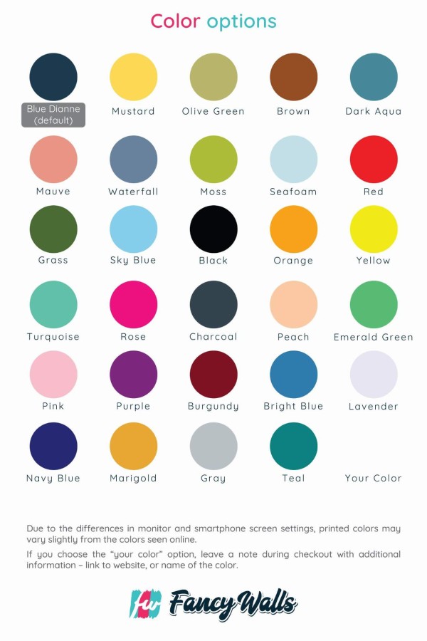 Custom color choices for Flying birds wallpaper for walls