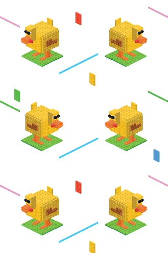 Traditional wallpaper with funny duck design from Fancy Walls