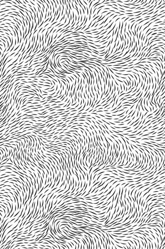 Pattern repeat of Fur removable wallpaper design
