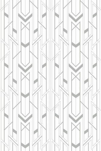 Pattern repeat of Geometric Art Deco removable wallpaper design