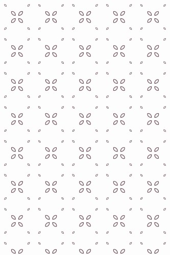 Pattern repeat of Geometric floral ornament removable wallpaper design