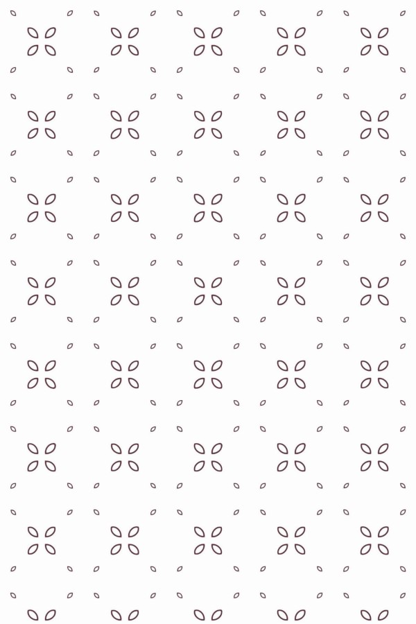 Pattern repeat of Geometric floral ornament removable wallpaper design