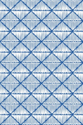 Pattern repeat of Geometric ikat removable wallpaper design