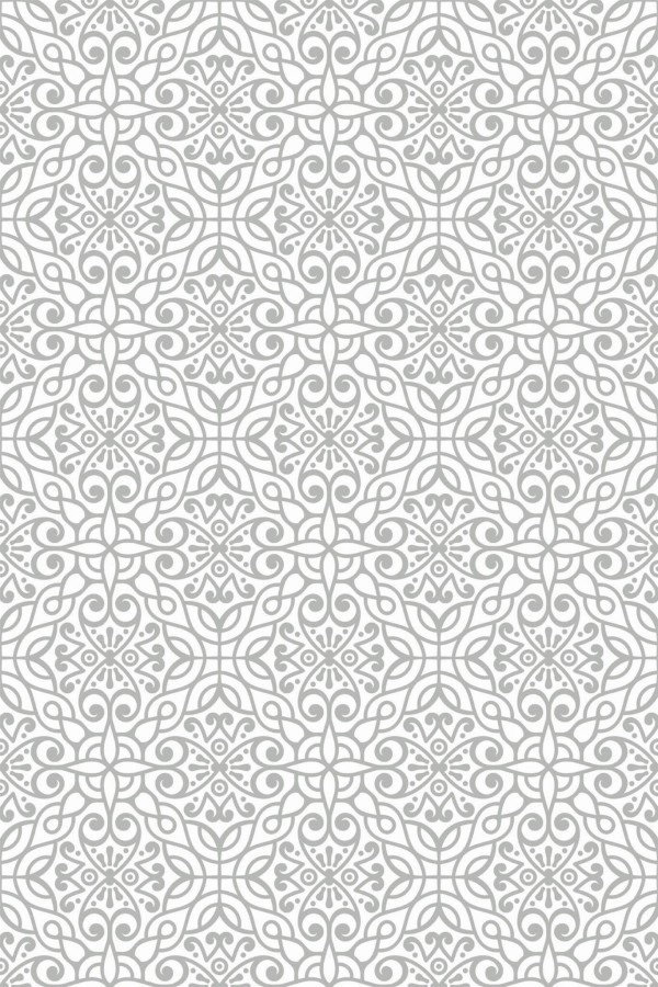 Pattern repeat of Geometric ornament removable wallpaper design