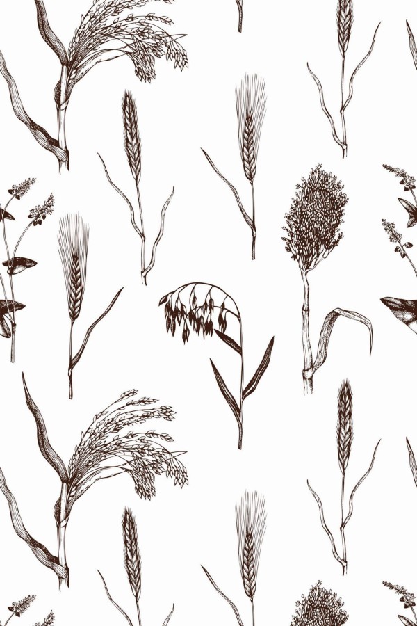 Pattern repeat of Grain removable wallpaper design