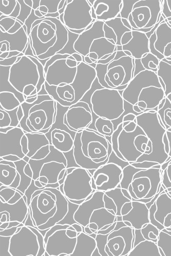 Pattern repeat of Gray and white abstract circle removable wallpaper design