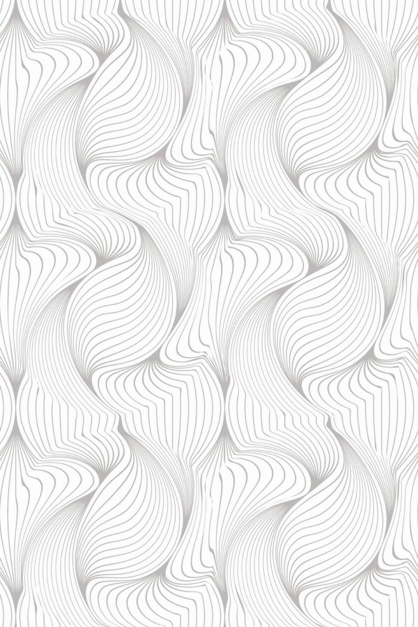 Pattern repeat of Gray and white abstract removable wallpaper design