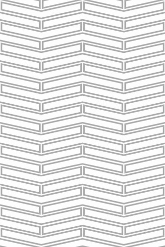 Pattern repeat of Gray and white herringbone removable wallpaper design