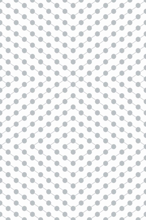 Pattern repeat of Gray polka dot removable wallpaper design