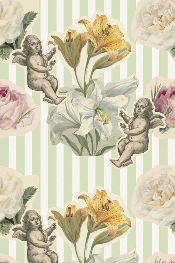Fun Vintage Angel Wallpaper