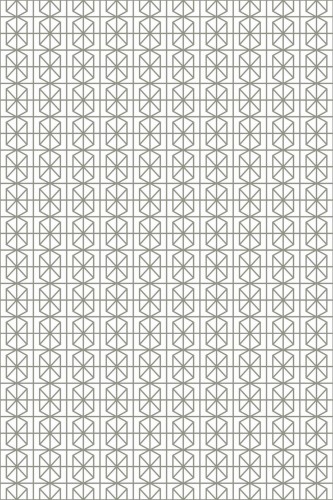 Pattern repeat of Green geometric removable wallpaper design