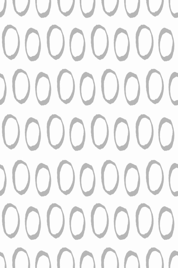 Pattern repeat of Hand drawn circle removable wallpaper design