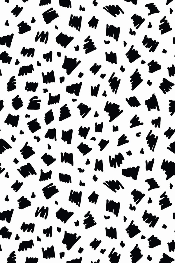 Pattern repeat of Hand drawn spot removable wallpaper design