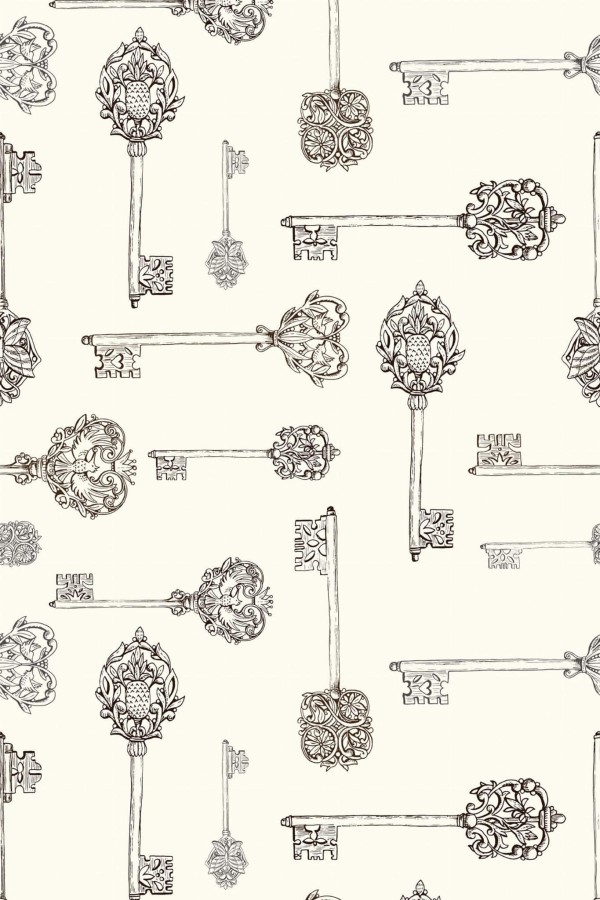 Pattern repeat of Key removable wallpaper design