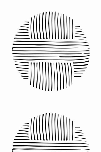 Pattern repeat of Large abstract circle removable wallpaper design