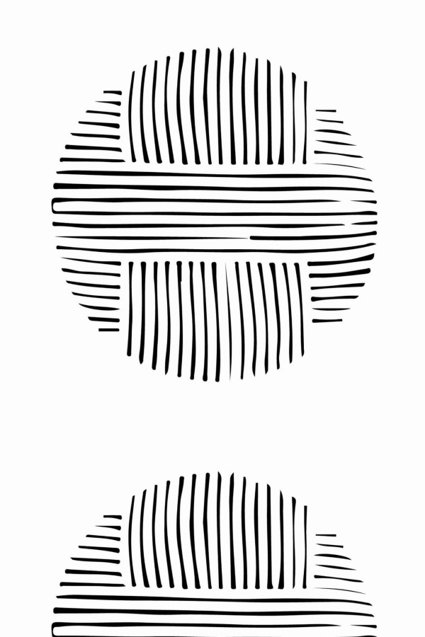 Pattern repeat of Large abstract circle removable wallpaper design
