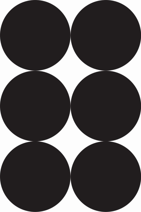 Pattern repeat of Large dots removable wallpaper design