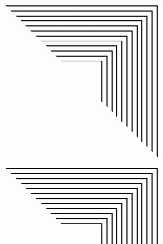 Pattern repeat of Large geometric square removable wallpaper design