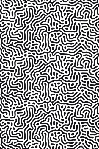 Pattern repeat of Maze removable wallpaper design