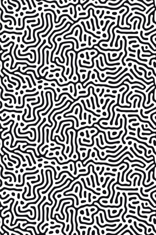 Pattern repeat of Maze removable wallpaper design