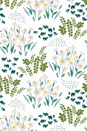 Pattern repeat of Meadow removable wallpaper design