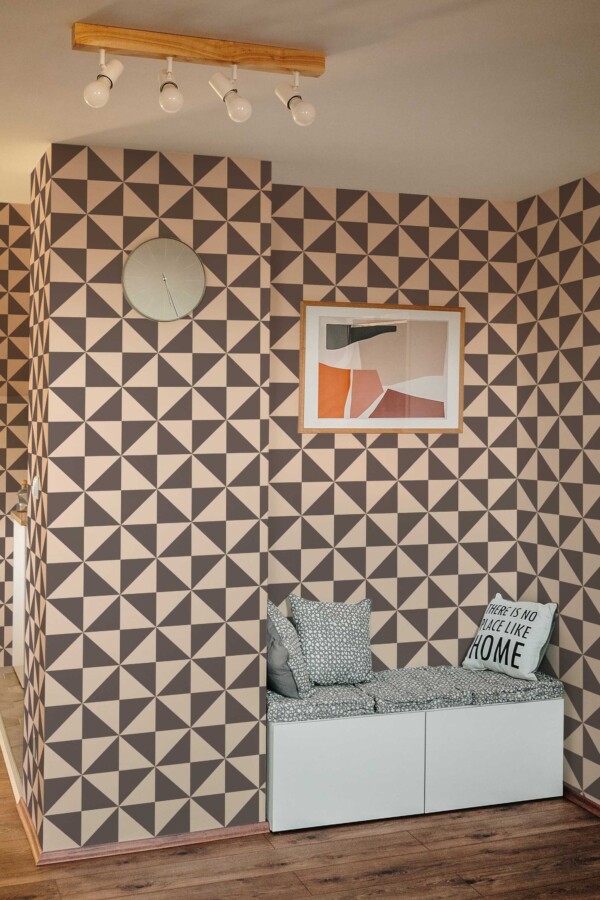 Fancy Walls brown peel and stick wallpaper