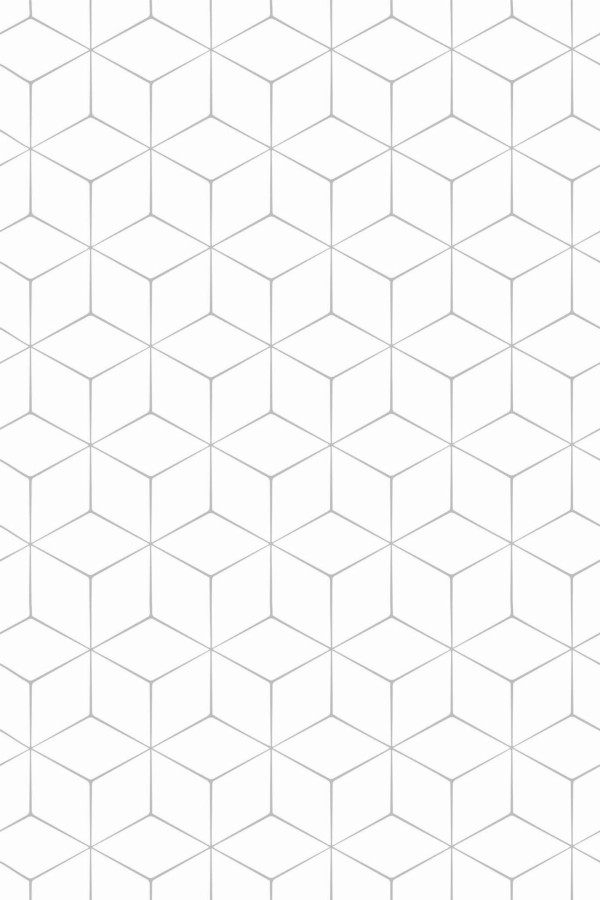 Pattern repeat of Modern cube removable wallpaper design