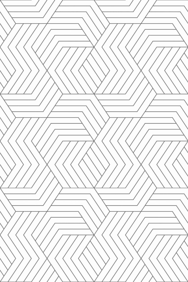Pattern repeat of Modern geometric removable wallpaper design