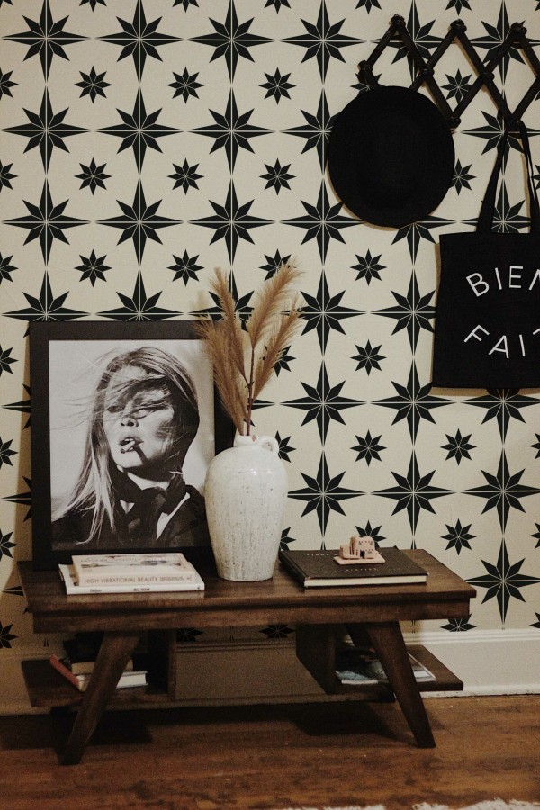Fancy Walls peel and stick wallpaper with StarNight design