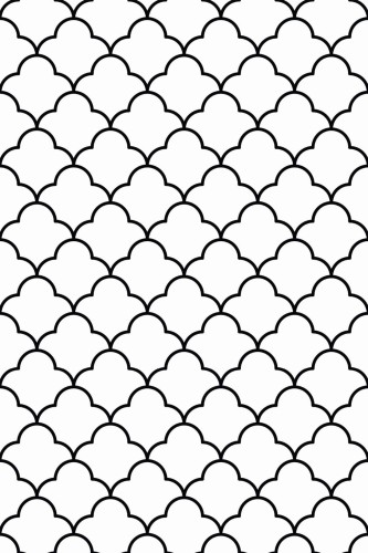 Pattern repeat of Moroccan lattice removable wallpaper design