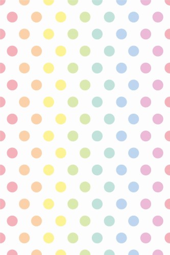 Pattern repeat of Multicolor polka dot removable wallpaper design