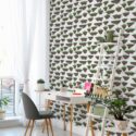 Green plant themed traditional wallpaper by Fancy Walls