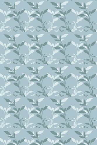 Blue leaves removable wallpaper from Fancy Walls