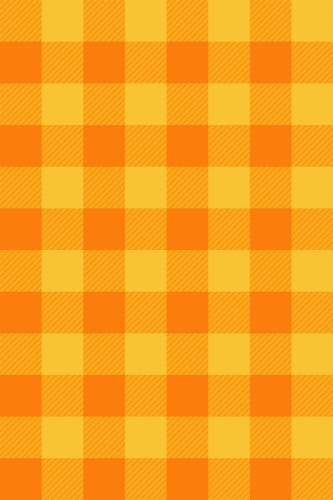 Pattern repeat of Orange and yellow check removable wallpaper design