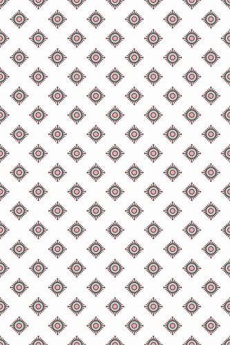 Pattern repeat of Ornamental square removable wallpaper design