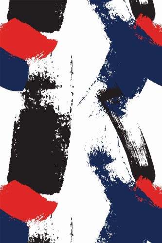 Pattern repeat of Paint brush stroke barber removable wallpaper design