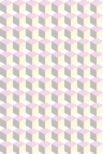 Pattern repeat of Pastel cube removable wallpaper design