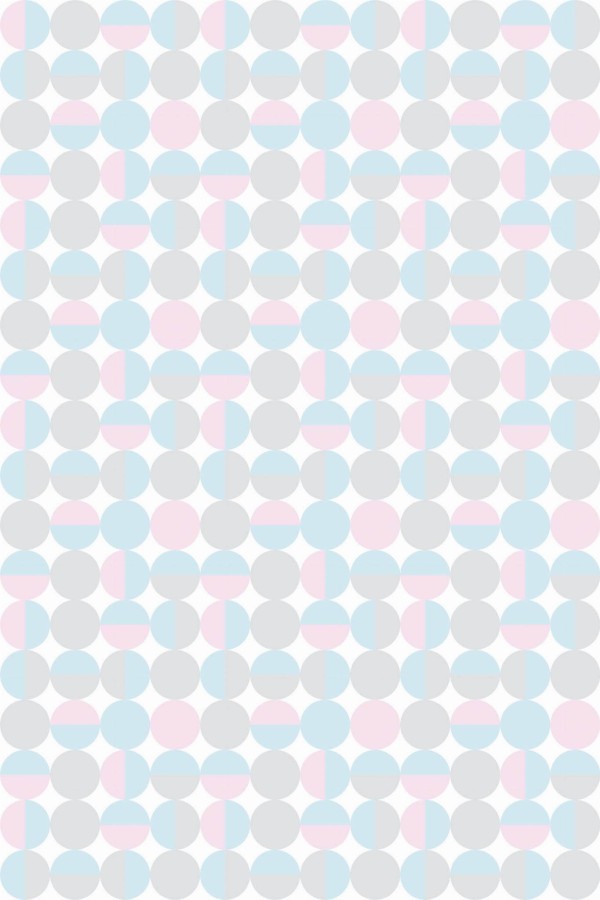 Pattern repeat of Pastel dots removable wallpaper design