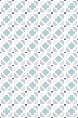 Pattern repeat of Pastel geometric ornament removable wallpaper design