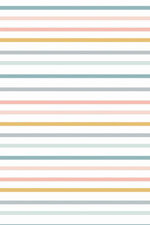 Pattern repeat of Pastel striped removable wallpaper design