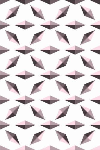 Pattern repeat of Pink and white diamond removable wallpaper design