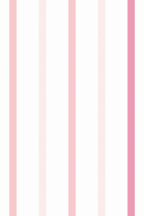 Pattern repeat of Pink and white striped removable wallpaper design
