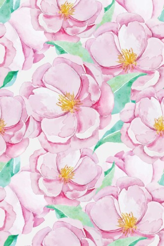 Fancy Walls traditional wallpaper featuring soft watercolor peonies