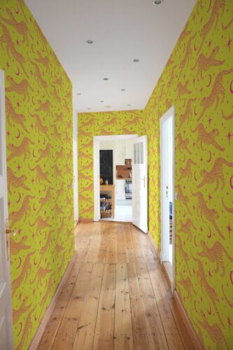 Fancy Walls bold cheetah star peel and stick wallpaper