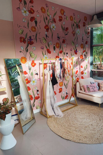 custom peel and stick wall mural