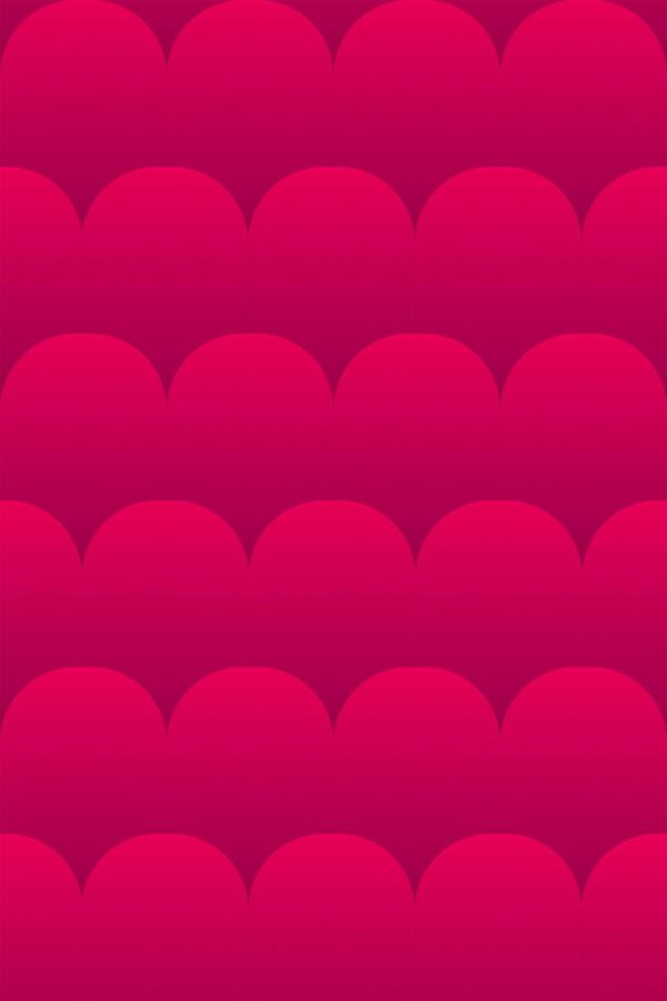 Traditional wallpaper in retro pink scale pattern by Fancy Walls