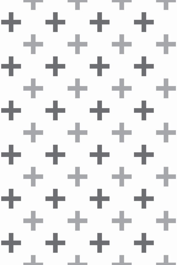Pattern repeat of Plus sign removable wallpaper design