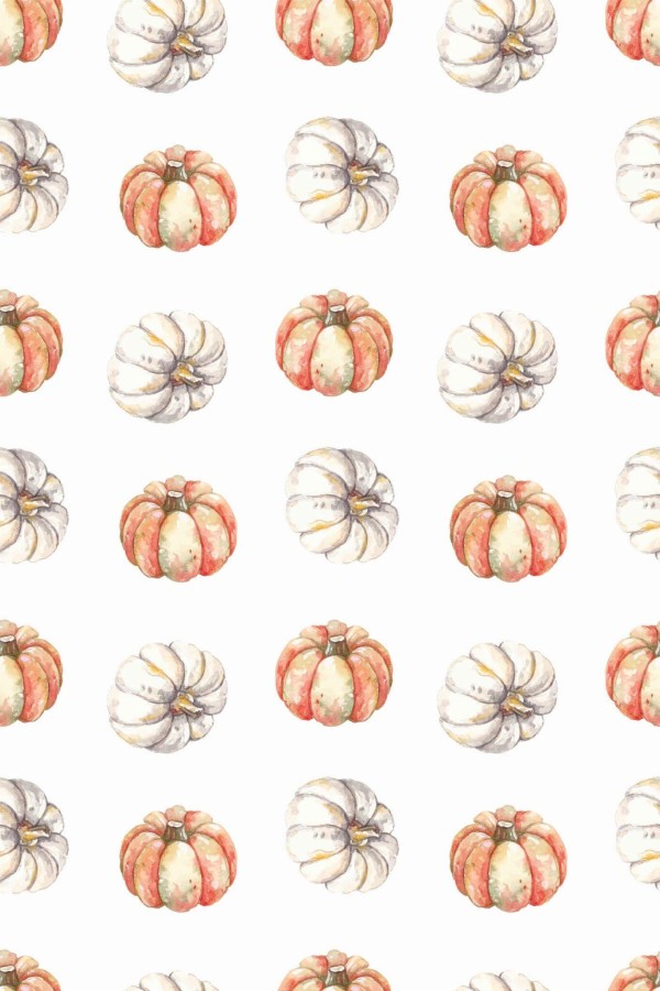 Pattern repeat of Pumpkin removable wallpaper design