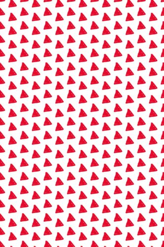 Lighthearted red triangle self-adhesive wallpaper by Fancy Walls